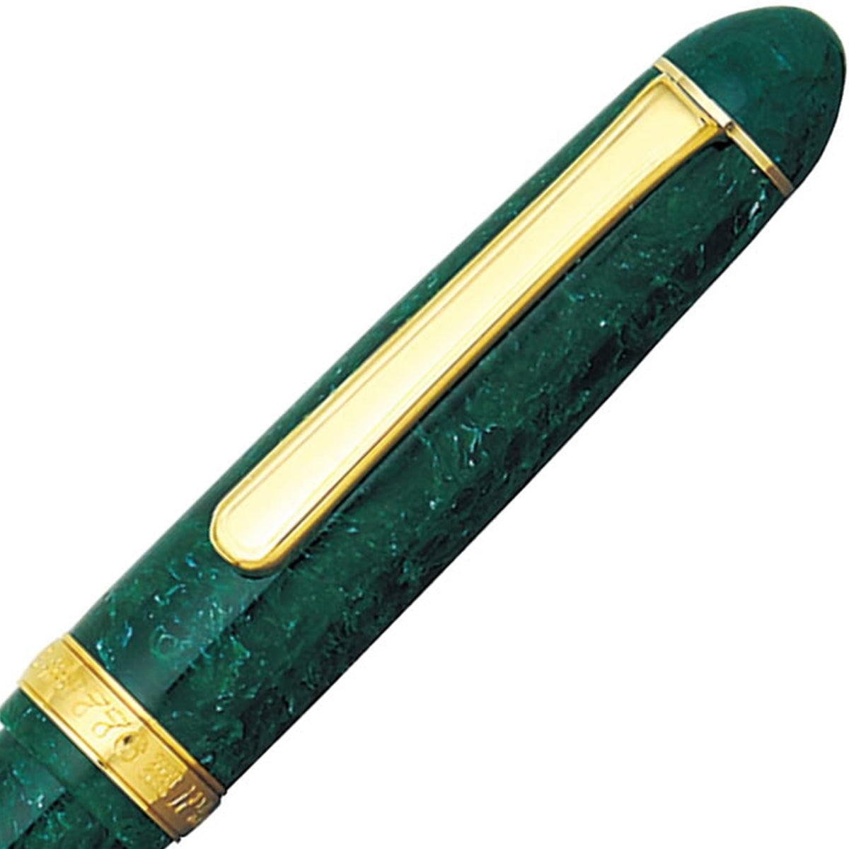 Platinum, Füller, #3776 Century Celluloid, 14Kt, Jade