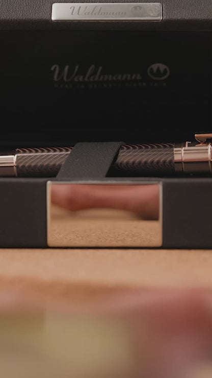 Waldmann Commander 25 Ltd. Edt. Fountain Pen, rose gold plated, 18K, brown