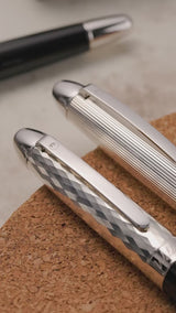 Waldmann, Tintenroller Précieux, Linien, hochglanzpoliert, schwarz