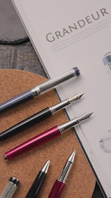 Waldmann, Tintenroller Grandeur, Silhouette, guillochiert, schwarz