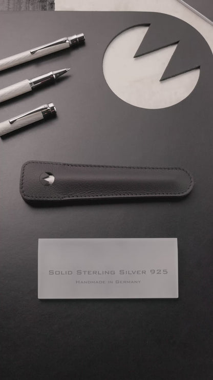 Waldmann Aura Day Ballpoint Pen, Silver, Matte Silver