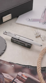 Waldmann, Füller Tango, Imagination, guillochiert, aquamarin