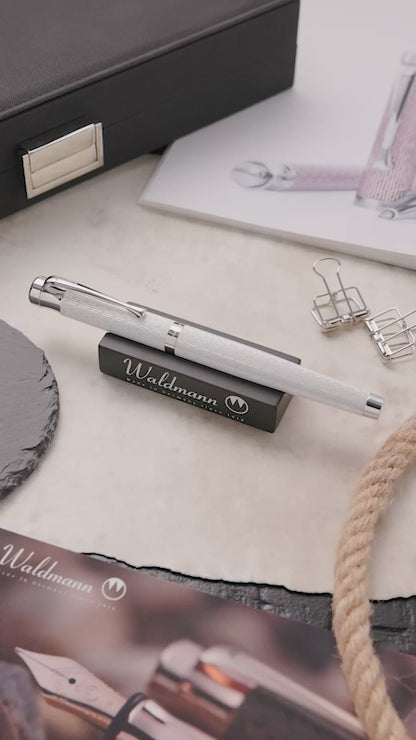 Waldmann, rollerball pen Tango, Imagination, guilloche, aquamarine