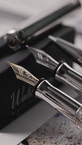 Waldmann, Tintenroller Voyager, Hochglanz, silber