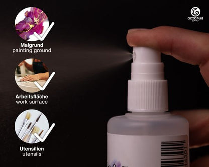 Octopus Fluids Cleaning Solution for Alcohol Inks Collection Colorless Spray