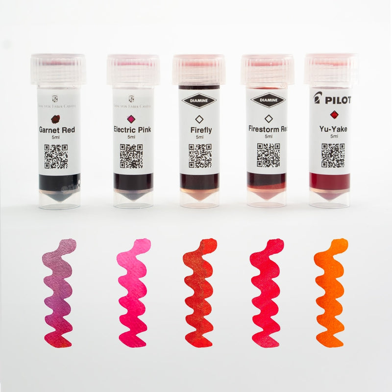 Tintenproben/ Ink Sample Set, Electric Firestorm, 5x5ml