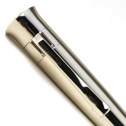 Graf von Faber-Castell Perfect Pencil Limited Edition, whitegold, pencil protector with integrated sharpener, silver