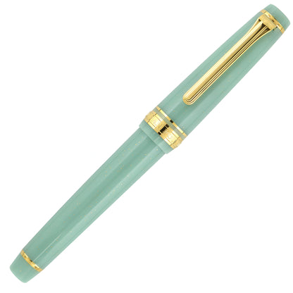 Sailor, Pro Gear Slim Fountain Pen, Gold Special Ed. 14K Nib, Dragon Palace Green Lamé