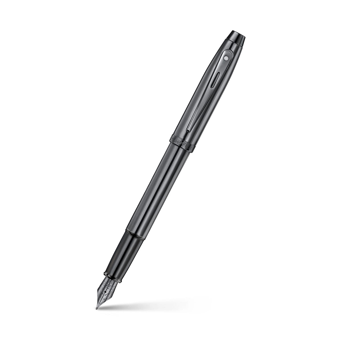 Sheaffer Füller 100 farbig, Stahfeder, dunkelgrau