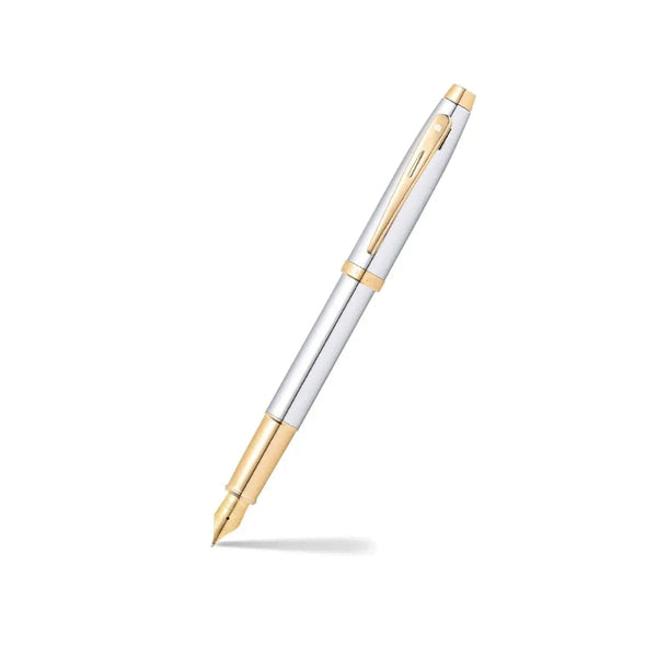 Sheaffer Füller 100 gold, Stahfeder, silber