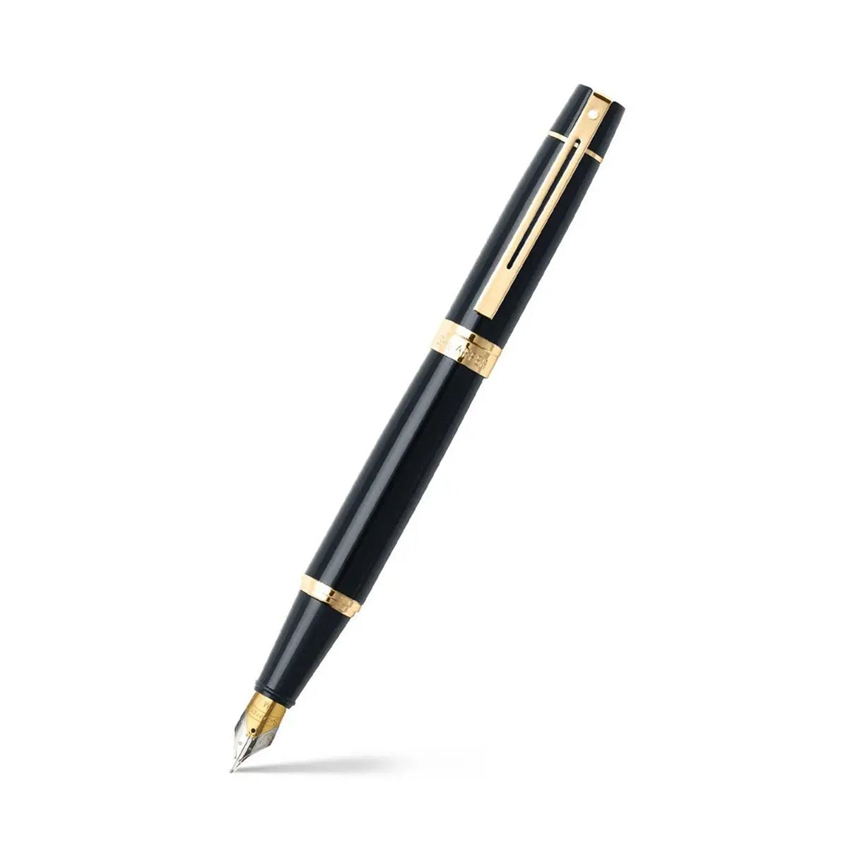 Sheaffer Füller 300 gold, Stahfeder, schwarz