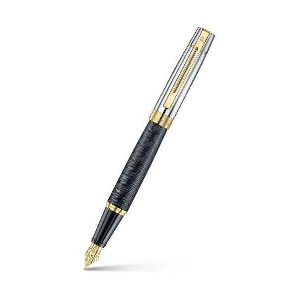 Sheaffer Füller 300 gold, Stahfeder, schwarz