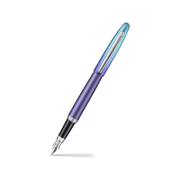 Sheaffer Füller Expressions silber, Stahfeder, dunkelblau