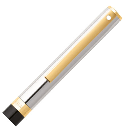sheaffer-kugelschreiber-sagaris-chrome-gold-black-2
