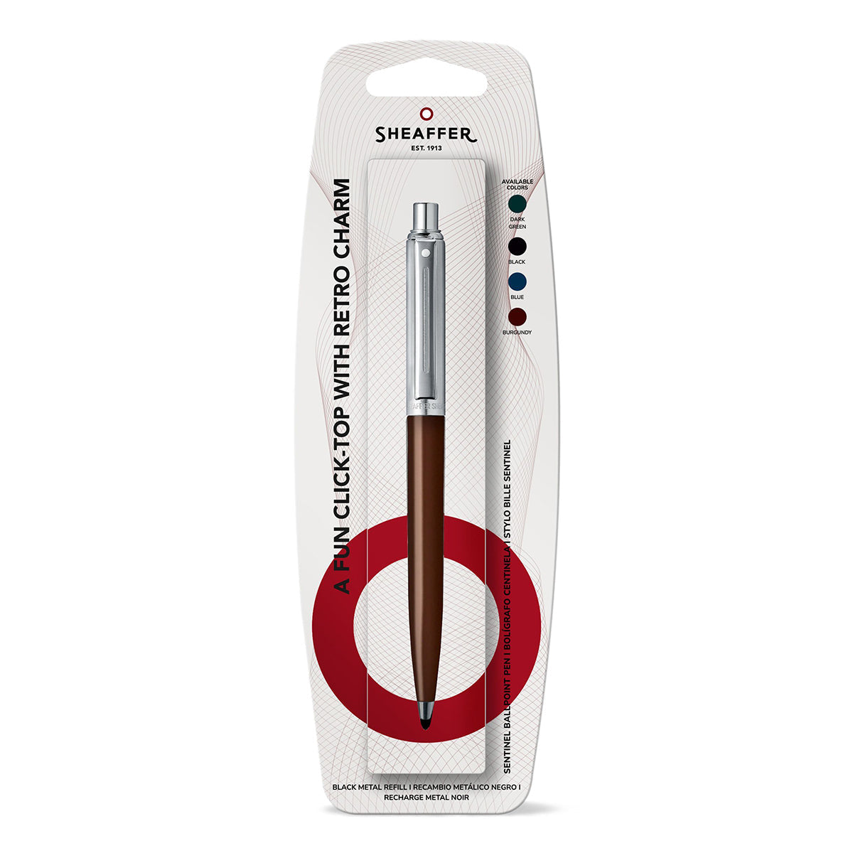 Stylo bille Sheaffer Sentinel Chrome, Coffee