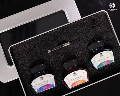 Octopus Fluids Fountain Pen Ink Set with Converter Octopus Fluids Sheen Ink Ltd. Edt.