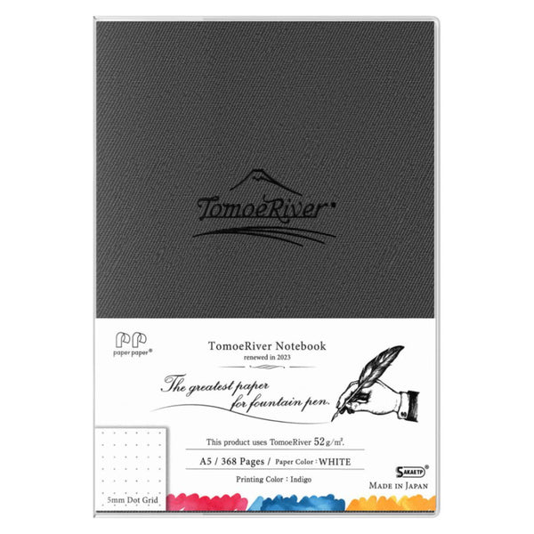 Tomoe River, carnet de papier pour stylo-plume, A5 pointillé crème, noir