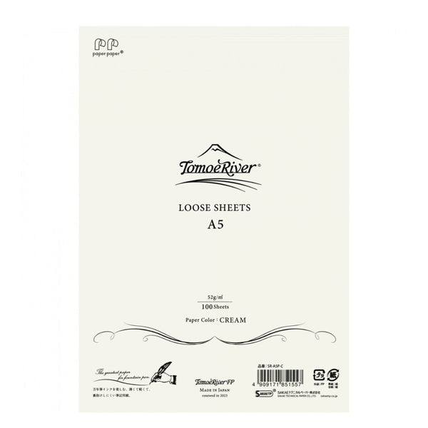 Tomoe River, carnet de papier pour stylo-plume, A6 pointillé crème, noir