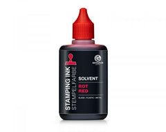 Octopus Fluids GmbH Lösemittelbasierte Stempelfarbe für glatte Untergründe Lenizett Solvent Stempelfarbe Rot (lasierend)