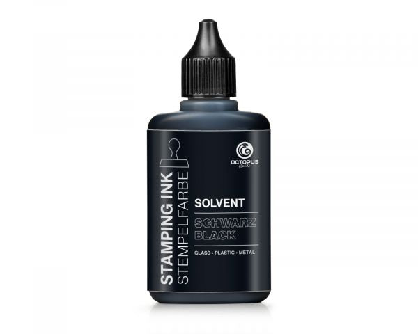 Octopus Fluids Stempelfarbe Lenizett Solvent Kollektion schwarz lasierend
