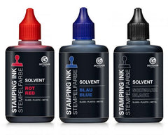 Octopus Solvent-Stempelfarbe (Set) Schwarz, Rot, Blau