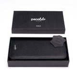 Penoblo, Stifteetui, für 3 Schreibgeräte mit 2 Fächern für Notizen und Visitenkarten schwarz