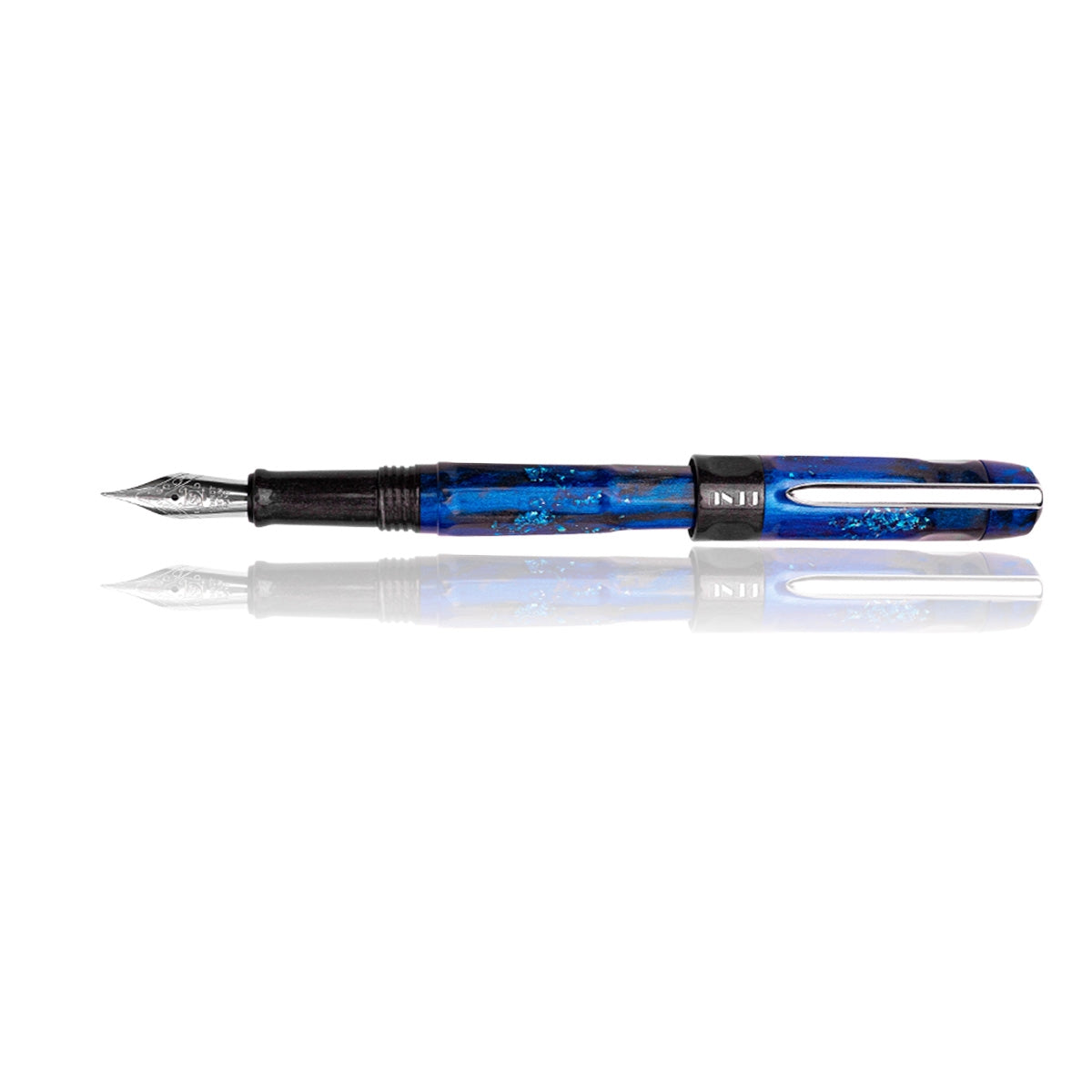 BENU Fountain Pen Talisman Silver, Hawk's Eye