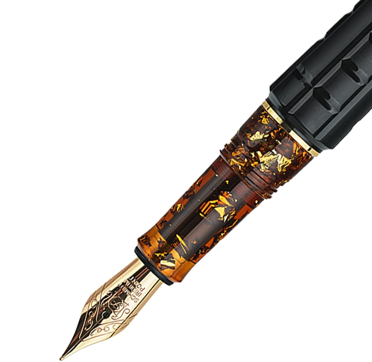 Stylo plume BENU Tessera gold, Black Amber