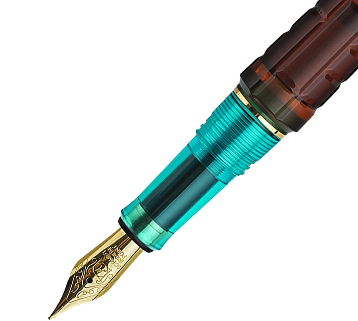 BENU Fountain Pen Tessera Gold, Ribbon Turquoise
