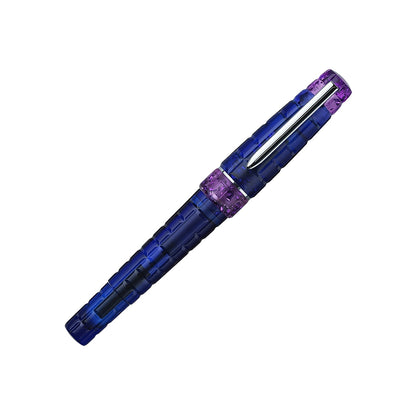 Stylo plume BENU Tessera argent, Tanzanite