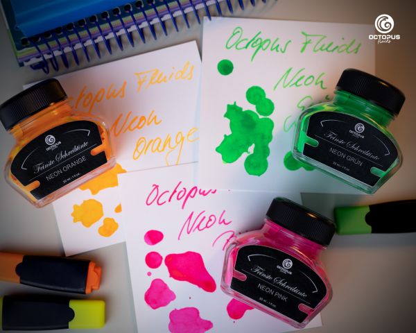 Octopus Fluids Textmarkertinte Neon Orange Ltd. Edt. Neon-Orange