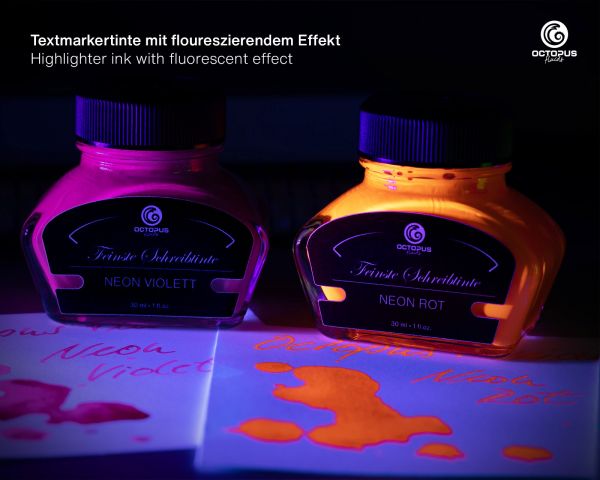 Octopus Textmarkertinte Neon Rot 30 ml