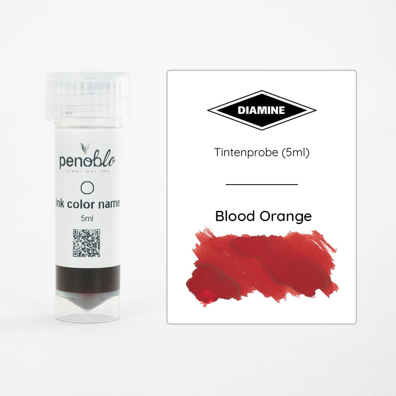 Penoblo Tintenprobe, Diamine 150th Anniversary, Blood Orange