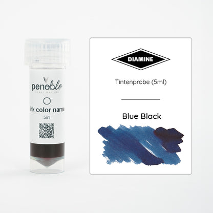 Penoblo Ink Sample, Diamine Regular, Blue Black