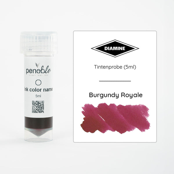 Penoblo Ink Sample, Diamine 150th Anniversary, Burgundy Royale