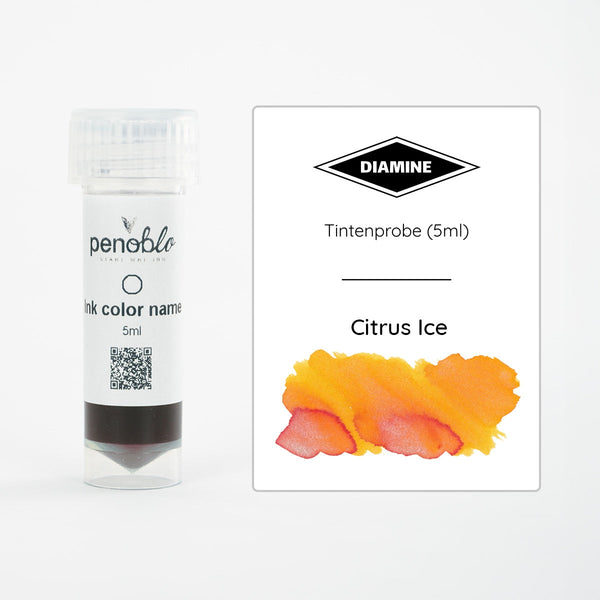 Diamine, Tintenprobe, Shimmering, Citrus Ice, 5ml