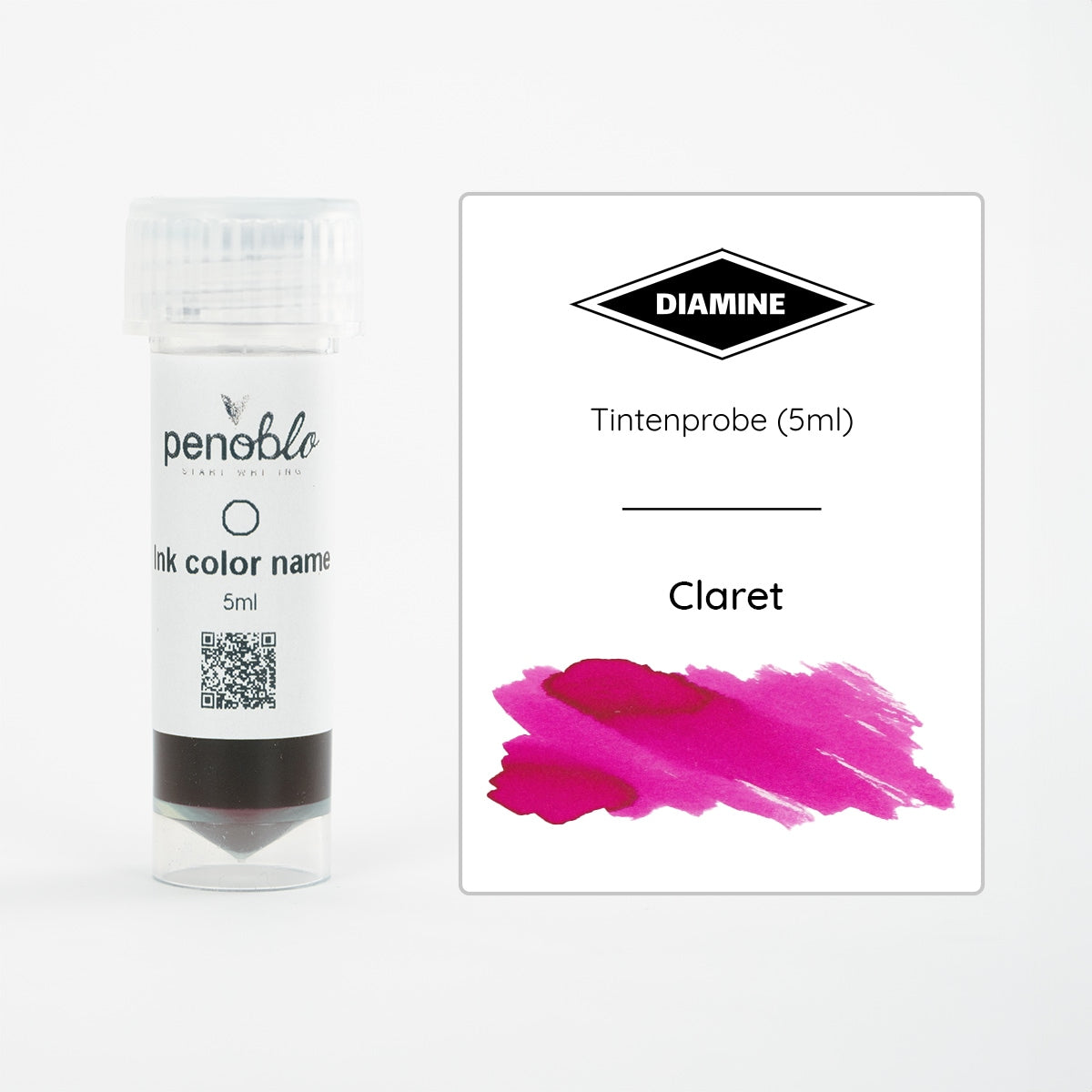 Diamine, Tintenprobe, Regular, Claret, 5ml