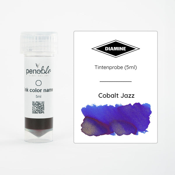 Diamine, Tintenprobe, Shimmering, Cobalt Jazz, 5ml