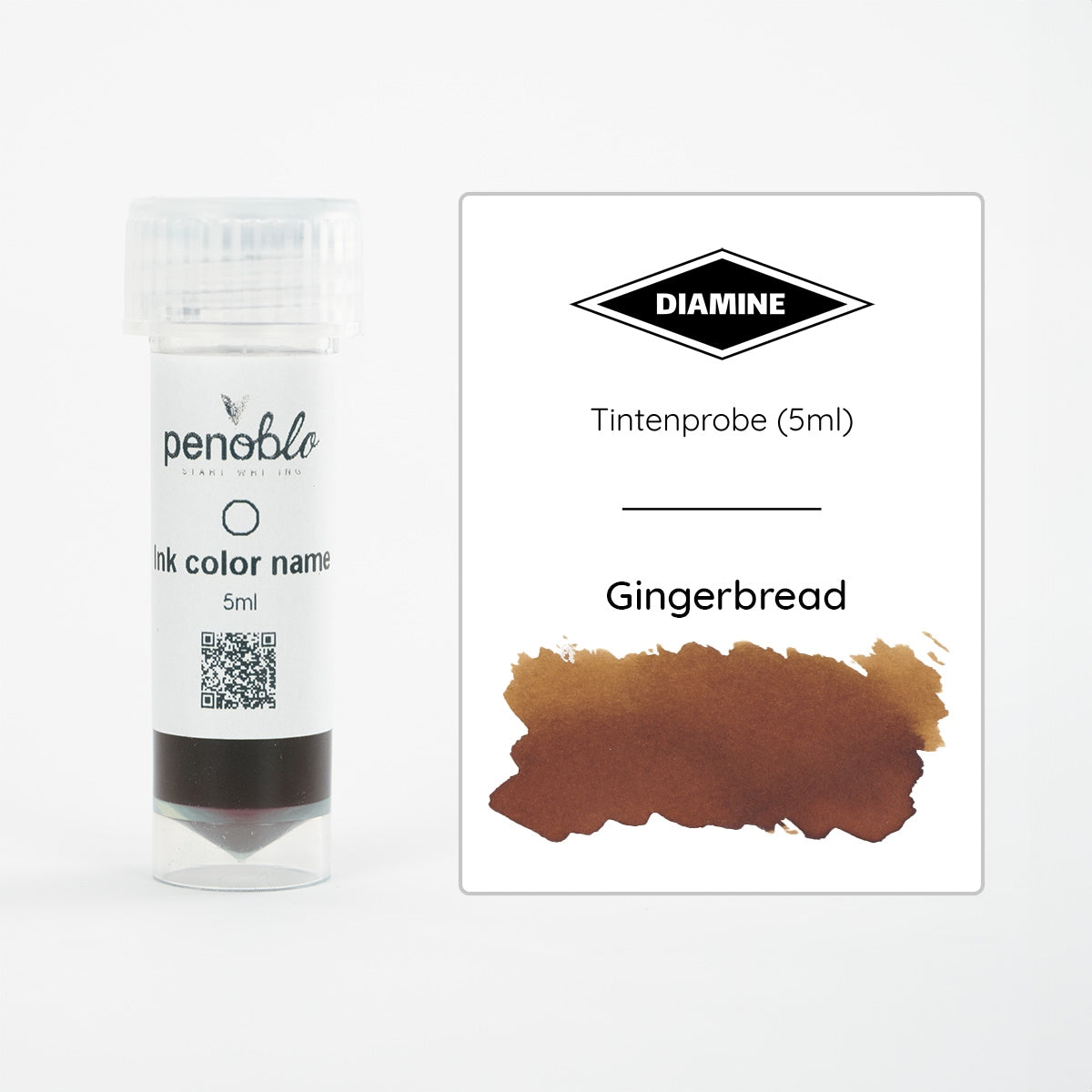 Diamine, Ink Sample, Inkvent, Gingerbread, 5ml