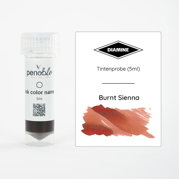 Penoblo Ink Sample, Diamine Regular, Burnt Sienna