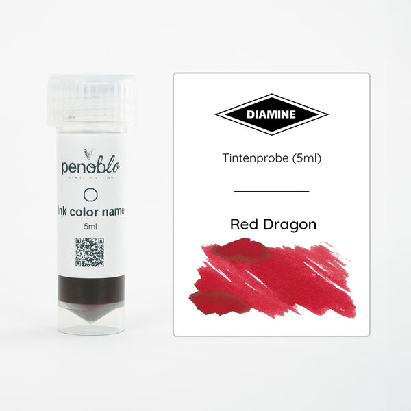 Penoblo Tintenprobe, Diamine Regular, Red Dragon