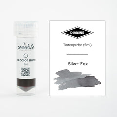 Penoblo Tintenprobe, Diamine 150th Anniversary, Silver Fox