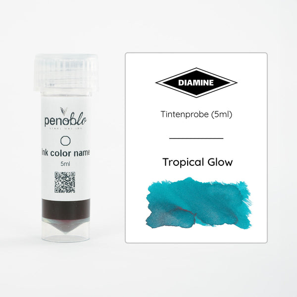 Diamine, Tintenprobe, Shimmering, Tropical Glow, 5ml