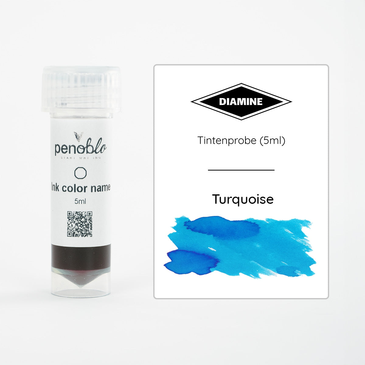 Penoblo Tintenprobe, Diamine Regular, Turquoise