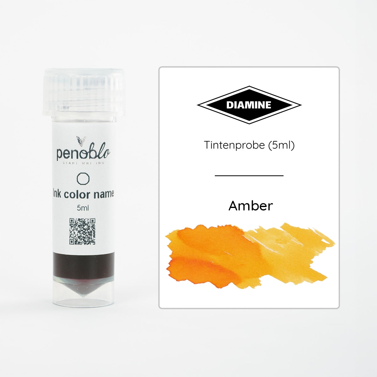 Penoblo Ink Sample, Diamine Regular, Amber
