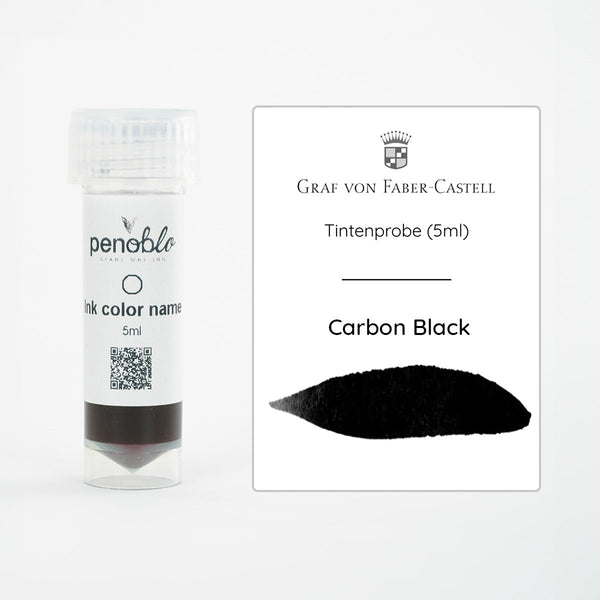 Graf von Faber-Castell, Tintenprobe, Carbon Black, 5ml