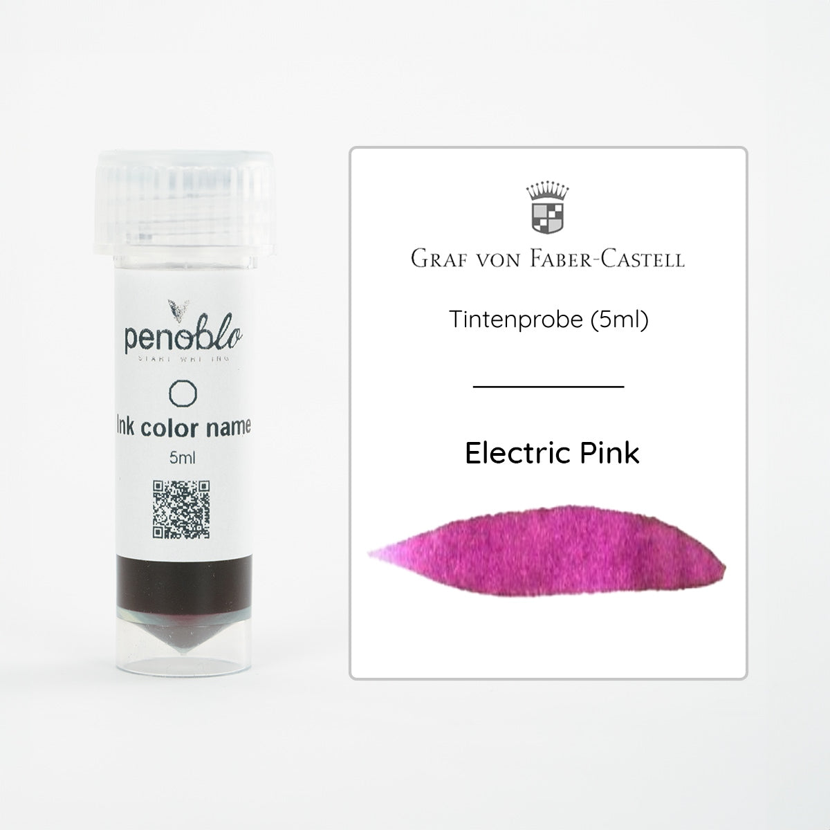 Graf von Faber-Castell, Tintenprobe, Electric Pink, 5ml