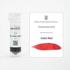 Graf von Faber-Castell, Tintenprobe, India Red, 5ml