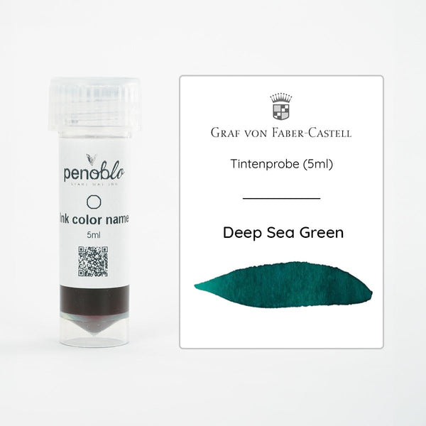 Graf von Faber-Castell, Tintenprobe, Deep Sea Green, 5ml