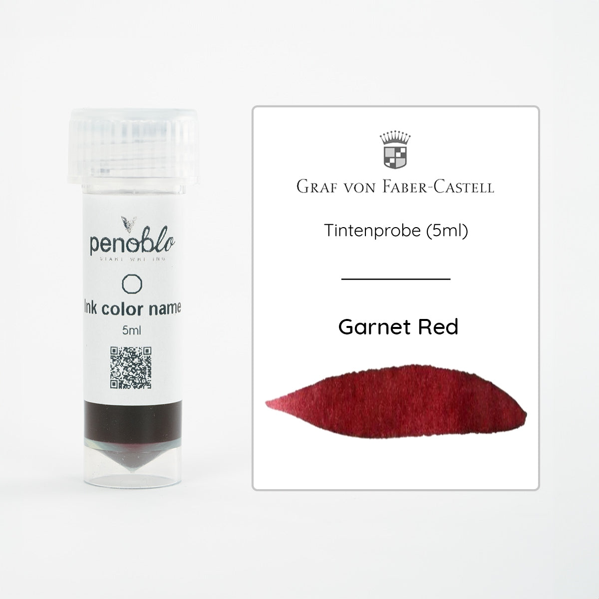 Graf von Faber-Castell, Ink Sample, Garnet Red, 5ml